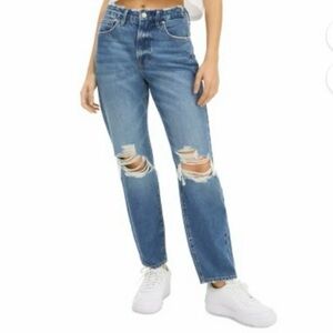 NWT Good American ‘Good Vintage’ Jeans Size 4/27 Straight Leg Distressed Raw Hem
